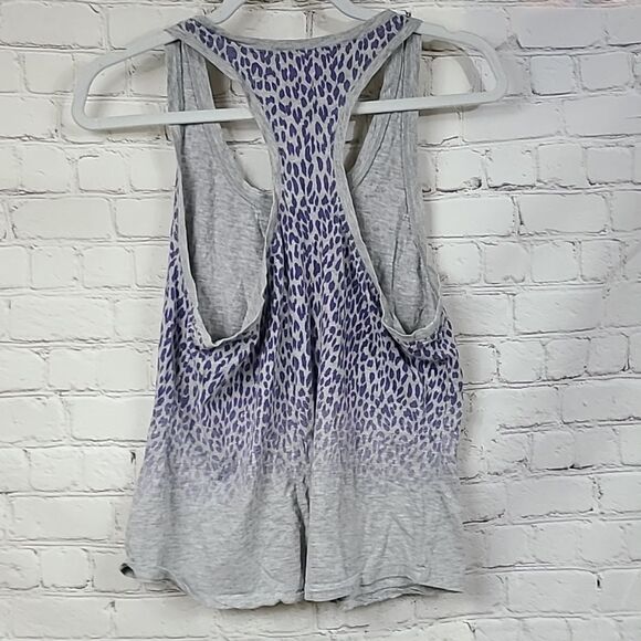 Fabletics Aventura Gray Ombre Tank Top Activewear Sports Racerback Tee Medium - Picture 3 of 10